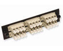 48-Strand Pre-Loaded OM1 Multimode LC Slide-Out 1U Fiber Patch Panel with Jacketed Pigtail Bundle