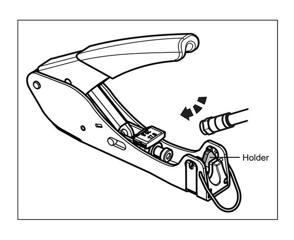 360° Compression Tool - RG59 and RG6 Connectors - Illustrated guide of how to use tool - Primus Cable