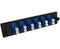 12-Strand Pre-Loaded Single Mode LC Slide-Out 1U Fiber Patch Panel with Jacketed Pigtail Bundle