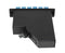 MTP® Elite Cassette - 1x12 Fiber MTP/APC Elite-Male (With Pins), LC/UPC 12 Fiber, SM, Blue Adapters, LGX Compatible, A-Polarity