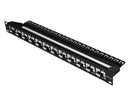 Shielded Blank Keystone Network 24-Port Patch Panel, 1U High Density Rack Mount