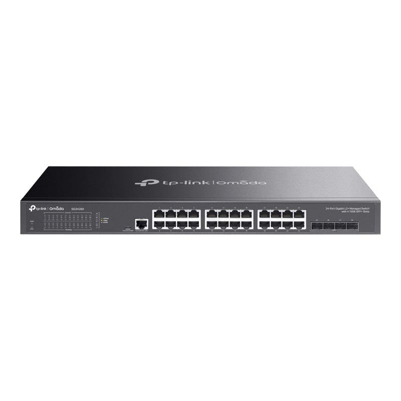 SG3428X, Omada 24-Port Gigabit L2+ Managed Switch with 4 10GE SFP+ Slots