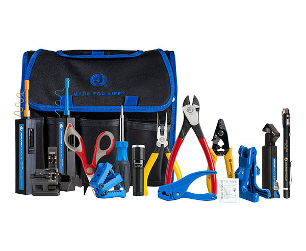 Fiber Prep Kit with Connector Cleaner, Fiber Cleaver, & Visual Fault Locator+