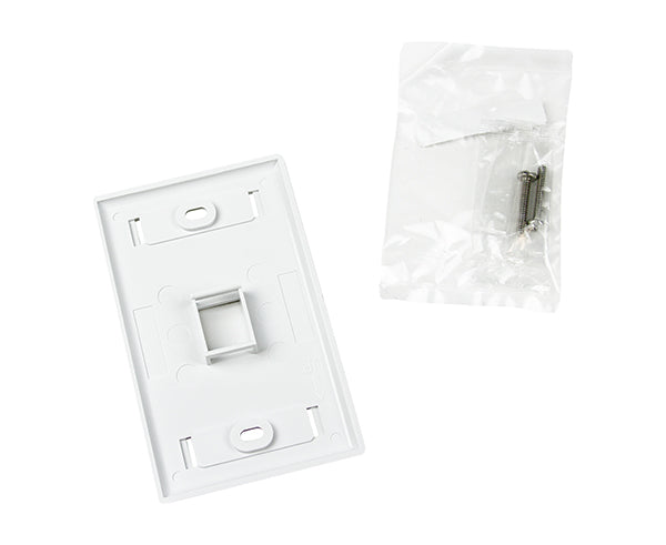 Keystone Wall Plate w/ ID Window and Accessories