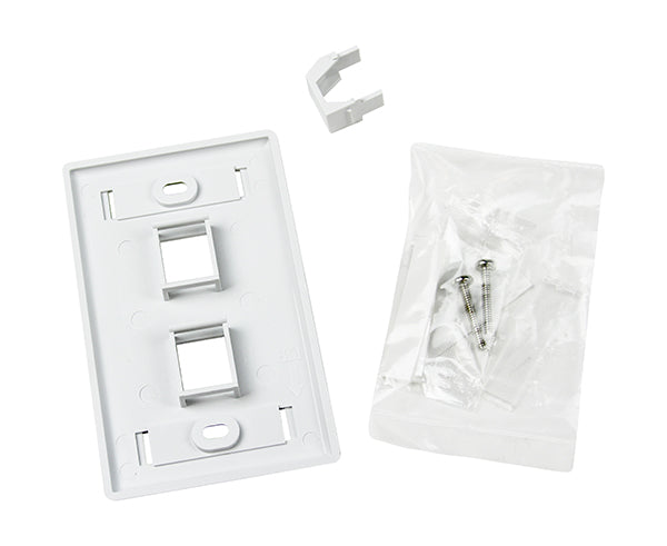 Keystone Wall Plate w/ ID Window and Accessories