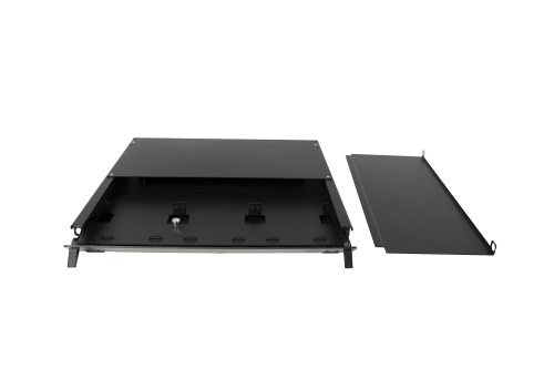 Fiber Patch and Splice Panel, High Density, Slide-Out, 1U, 3 Adapter Panel Capacity