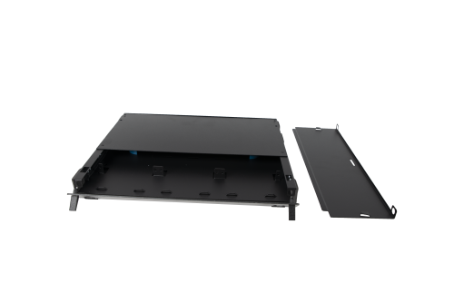 Fiber Patch and Splice Panel, Slide-Out, 1U, 3 Adapter Panel Capacity