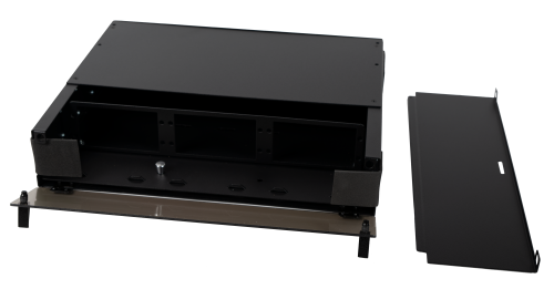 Fiber Patch Panel, Slide-Out, 2U, 6 Adapter Panel Capacity