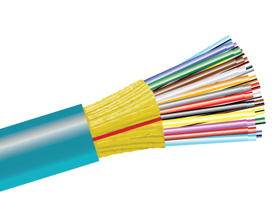 Tight Buffer Distribution Riser Fiber Optic Cable: OM4 Multimode 10 Gig for Indoor/Outdoor Use