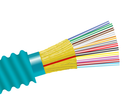 Armored Riser Fiber Optic Cable, Multimode 10 Gig OM3, Indoor/Outdoor Distribution