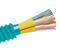 Armored Riser Fiber Optic Cable, Multimode 10 Gig OM3, Indoor/Outdoor Distribution