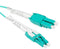 Switchable Uniboot Fiber Optic Pull/Push Patch Cable, LC to LC, Duplex, 10 Gig Multimode 50/125 OM3