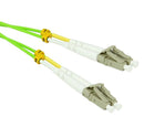 LC/UPC-LC/UPC OM5 Multimode Duplex OFNR Lime Green Fiber Optic Patch Cable