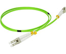 LC/UPC-LC/UPC OM5 Multimode Duplex OFNR Lime Green Fiber Optic Patch Cable