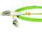 LC/UPC-LC/UPC OM5 Multimode Duplex OFNR Lime Green Fiber Optic Patch Cable