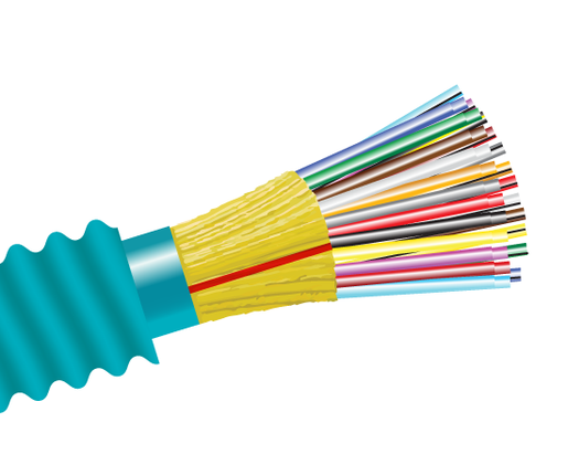 Armored Riser Fiber Optic Cable: Multimode 10 Gig OM4 for Indoor/Outdoor Distribution