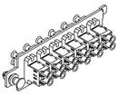 High Density Fiber Adapter Plate, Multimode/Single Mode, 6 LC Duplex Couplers