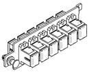 High Density Fiber Adapter Plate, Multimode/Single Mode, 6 SC Simplex Couplers