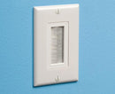 Cable Entry Device w/ Brush Style Opening and Wall Plate- In Wall 