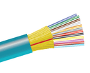 Tight Buffer Distribution Riser Fiber Optic Cable, Multimode 10 Gig OM3, Indoor/Outdoor