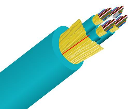 Tight Buffer Distribution Plenum OFNP Fiber Optic Cable, Multimode, OM3, Corning Fiber, Indoor