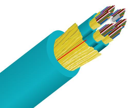 Tight Buffer Distribution Riser OFNR Fiber Optic Cable, Multimode, OM4, Corning Fiber, Indoor