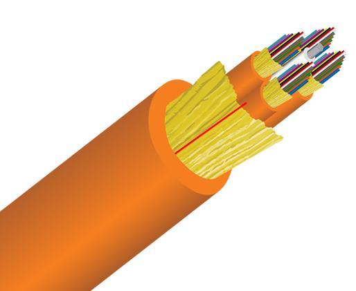 Tight Buffer Distribution Riser Fiber Optic Cable, Multimode OM1, Corning Fiber, Indoor