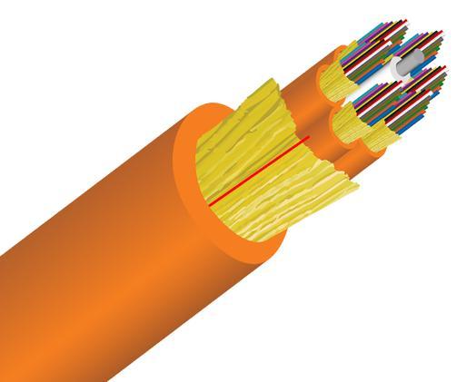 Tight Buffer Distribution Plenum Fiber Optic Cable, Multimode, OM1, Corning Fiber, Indoor