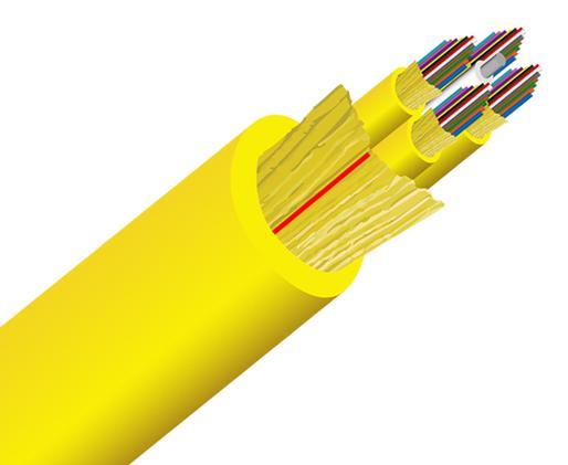 Tight Buffer Distribution Plenum OFNP Fiber Optic Cable, Single Mode, OS2, Corning Fiber, Indoor