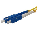 Fiber Optic Patch Cable, SC to SC, Single Mode 9/125, Duplex