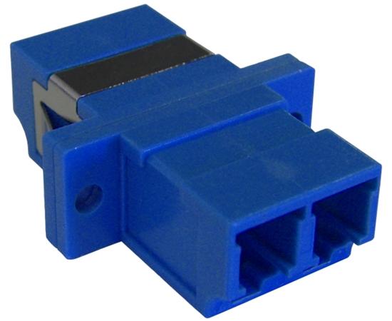 Fiber Optic Adapter, Single Mode, LC Duplex Adapter