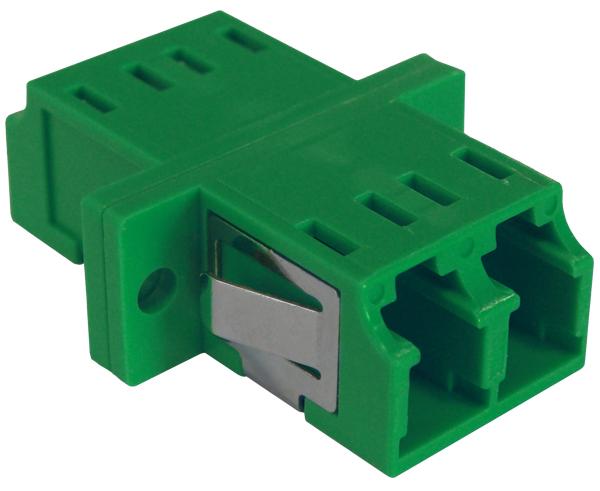 LC Duplex Single Mode Fiber Adapter/Coupler with SC Simplex Footprint