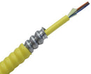 6 Strand Armored Distribution Fiber Corning Glass Single-Mode 9/125 Indoor OFCP Plenum Tight Buffer