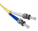 Fiber Optic Patch Cable, SC to ST, Single Mode 9/125, Duplex