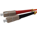 Fiber Optic Patch Cable, SC to ST, Multimode 62.5/125 OM1, Duplex