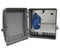 Fiber Wall Mount Enclosure, Indoor/Outdoor, 2 Adapter Panel & 2 Splice Tray Capacity, 1 Splice Tray Included