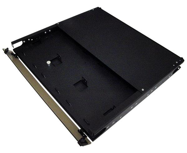 High Density Slide-Out Patch Panel, Rack Mount 1RU, 3 Adapter Panel & 2 Splice Tray Capacity