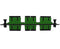 Fiber Adapter Panel, Single Mode, 3 SC/APC Duplex Couplers