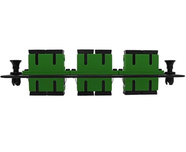 Fiber Adapter Panel, Single Mode, 3 SC/APC Duplex Couplers