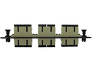 Fiber Adapter Panel, Multimode OM1, 3 SC Duplex Couplers