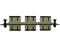 Fiber Adapter Panel, Multimode OM1, 3 SC Duplex Couplers