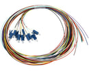 Single-Mode Fiber Pigtails, 12 Strand Jacketed, LC, 2 Meter