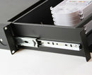 Rack Mount Fiber Distribution Patch Panel with Splice Trays, Slide-Out, FDU, 2U