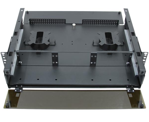 Rack Mount Fiber Distribution Patch Panel Enclosure, Slide-Out, FDU, 2U