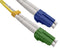 Fiber Optic Patch Cable, LC/UPC to LC/APC, Single Mode 9/125, Duplex