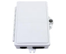 Fiber Termination Box, Wall Mount, Plastic, 2 Splices, Outdoor, IP-66 Rated White