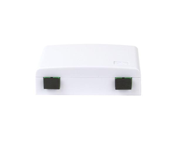 Fiber Surface Mount Box, Wall Mount, 2 SC/APC Adapters, Indoor, White