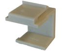 Blank Keystone Insert, Snap In - top, angled view