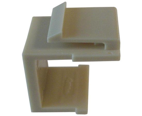 Blank Keystone Insert, Snap In - side view