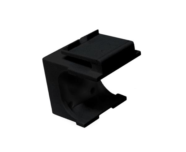 Blank Black Keystone Jacks, Snap In, HD Style, UL Listed